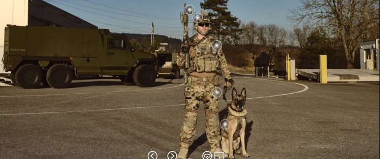 Virtual Reality Tours soldier dog