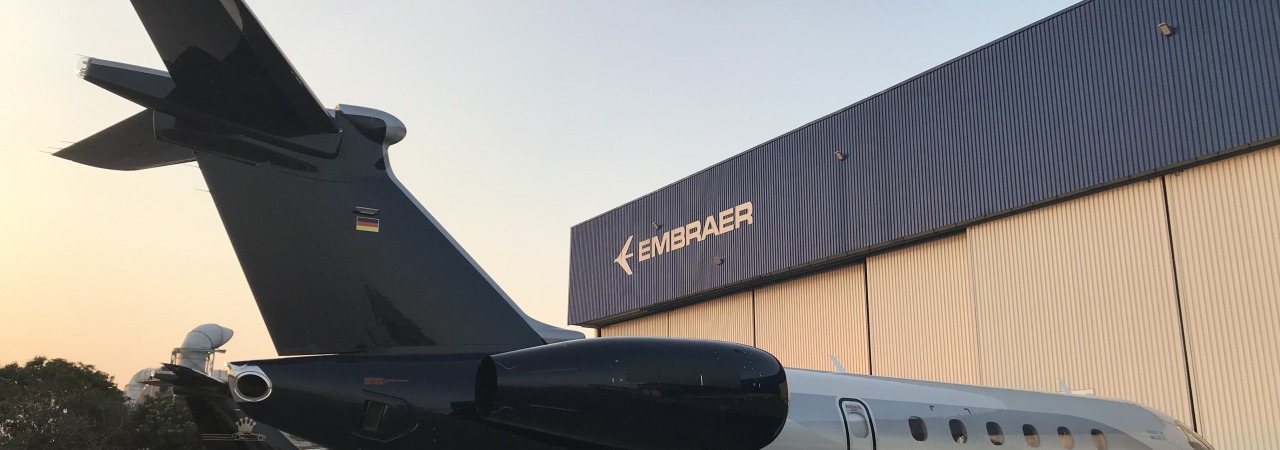 Embraer Praetor at Embraer facility in Brazil