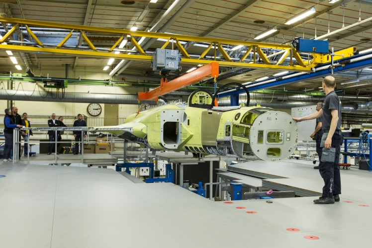 Assembling of Saab Gripen