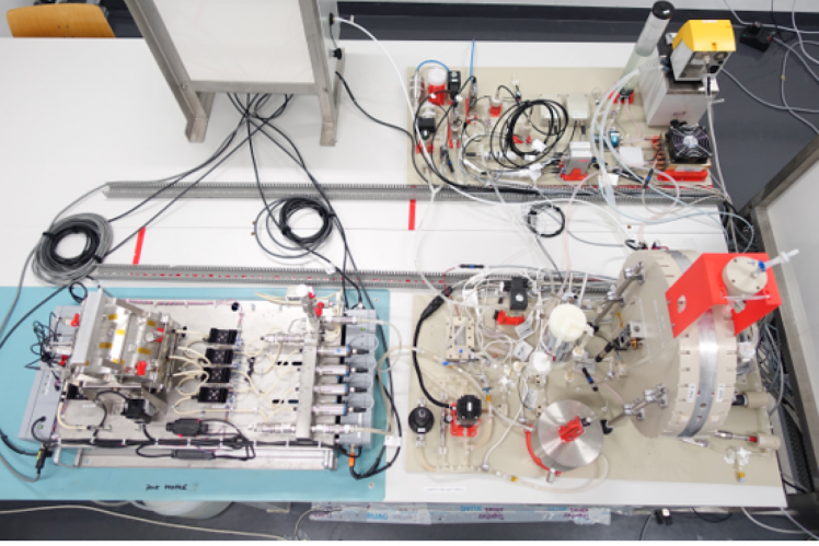 Leiterplattenmodell des BIORAT-Experiments